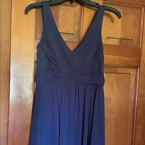 David’s Bridal Bridesmaid Dress Short, V-Neck, and Scoop Back